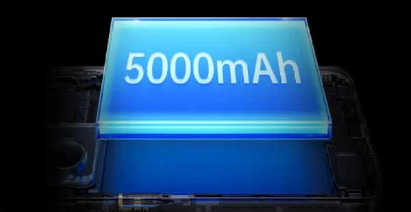 5000 mAh battery
