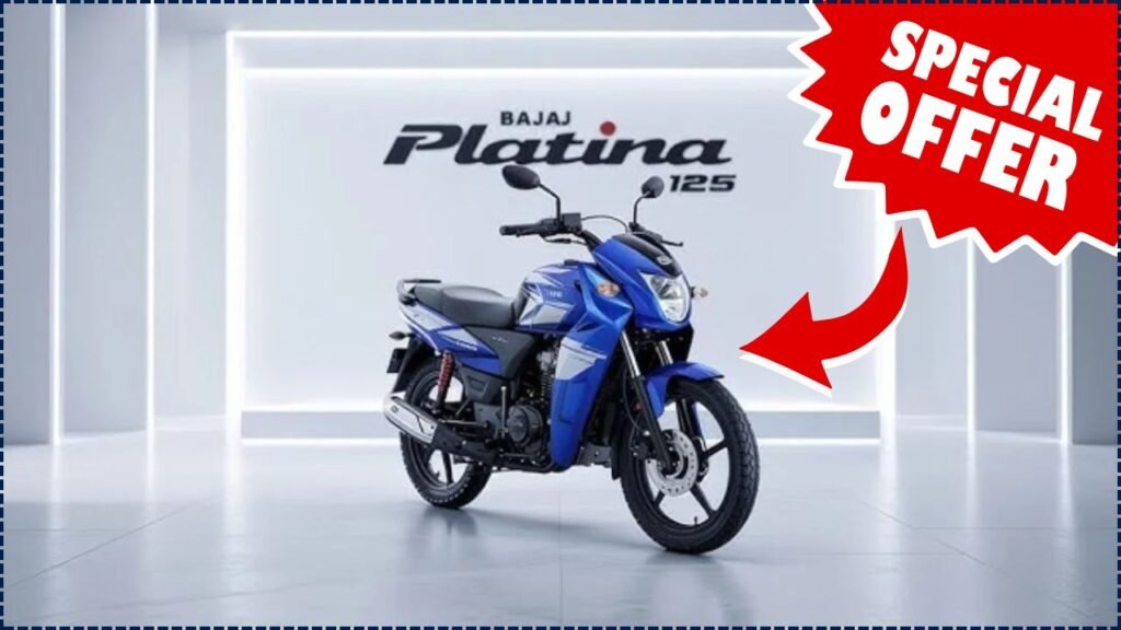Bajaj Platina 125 2025 Launched with 95 KM/L Mileage, Digital Console & Alloy Wheels – Special Launch Offer for Budget Buyers! 1 Bajaj Platina 125 2025