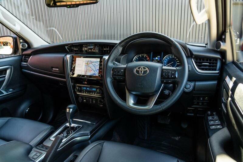 Interior of Toyota Fortuner 2025