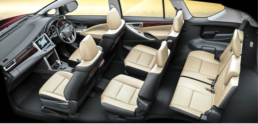 Massive Discount on Toyota Innova Crysta 2026 – Premium 7-Seater MPV with Dhamaka Offers & Powerful 2.4L Diesel Engine! 2 Interior view of Toyota Innova Crysta 2026 showcasing infotainment and seating layout