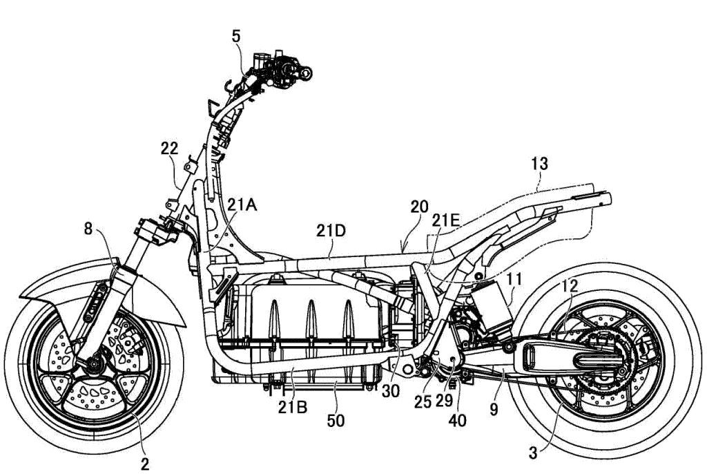 Yamaha Premium Scooter engine, suspension, and digital display system