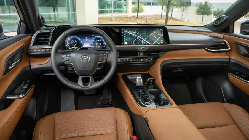 Interior of 2025 Toyota Venza Hybrid