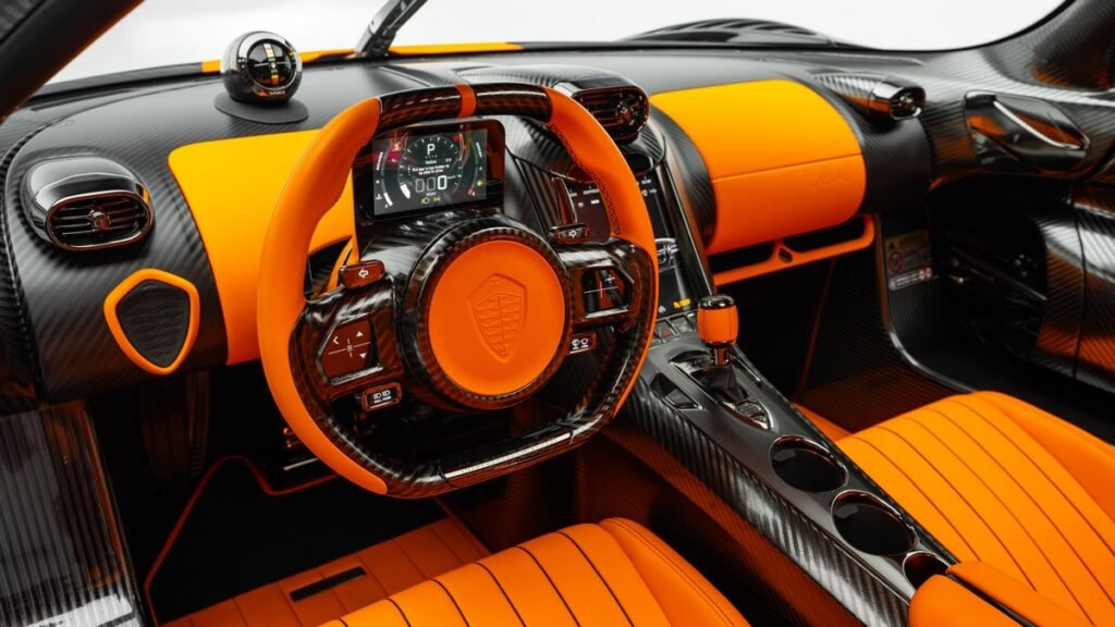Interior of Koenigsegg Jesko Absolut
