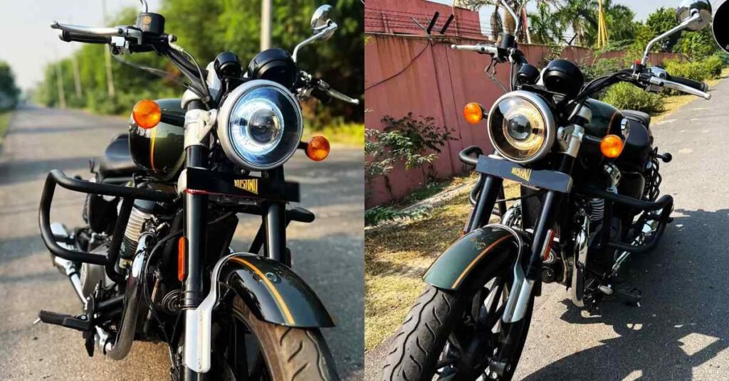 LED headlamp of Royal Enfield Meteor 650 Super Bike 2026