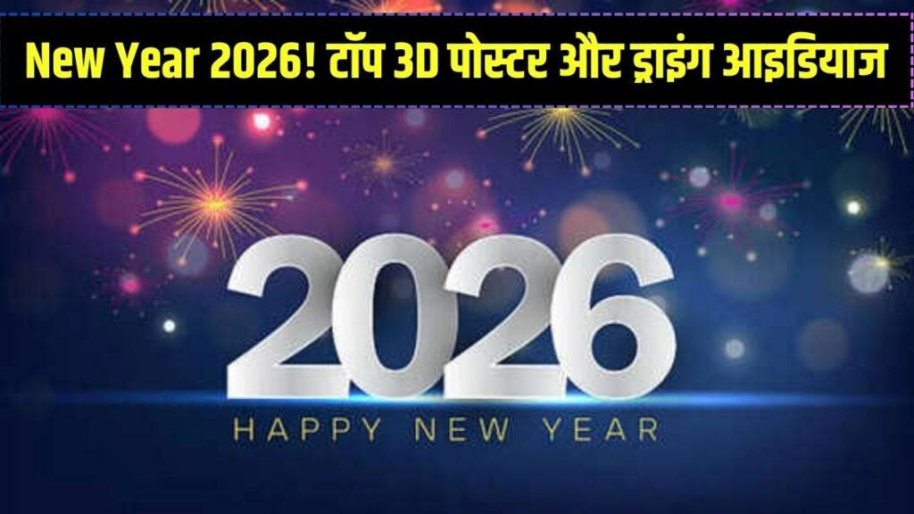 Creative New Year: न्यू ईयर 2026 पर बनाएं ये '3D पोस्टर' और ड्राइंग! स्कूल कॉम्पिटिशन में मिलेगा पहला इनाम, यहाँ देखें सबसे आसान आइडियाज