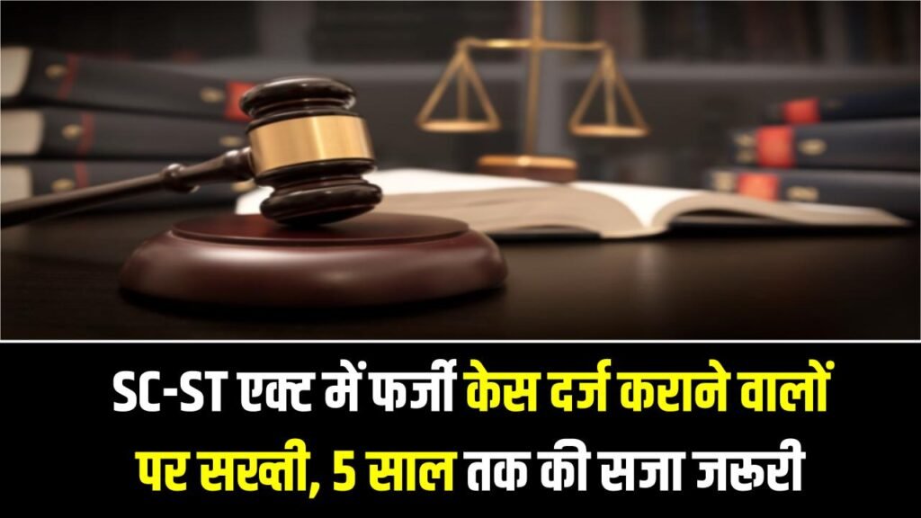 SC-ST एक्ट में फर्जी केस दर्ज कराने वालों पर सख्ती, कोर्ट बोला: 5 साल तक की सजा जरूरी, वरना बढ़ेगा दुरुपयोग