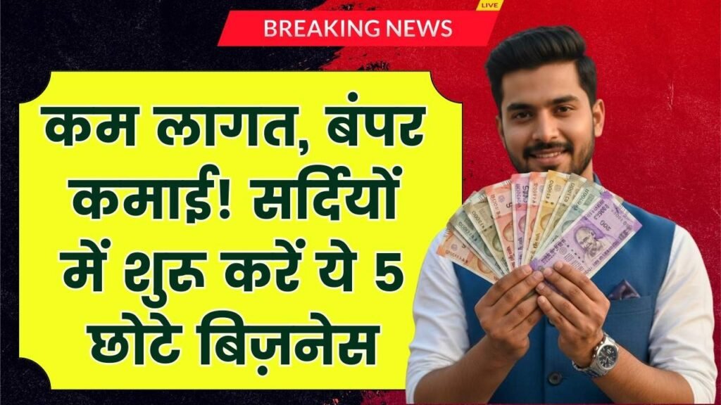 Winter Business Ideas: सर्दियों में कम खर्च और तगड़ी कमाई! ये 5 छोटे बिजनेस से होगी हर महीने ₹50,000+ की कमाई