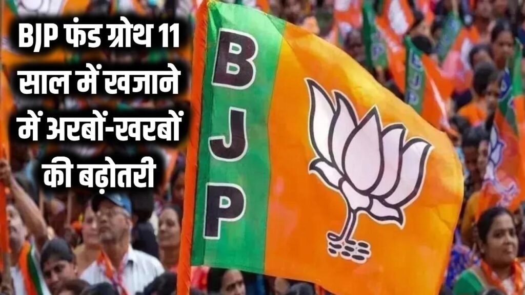 how much money did the bjp have before 2014 and how much did it grow in 11 years check details