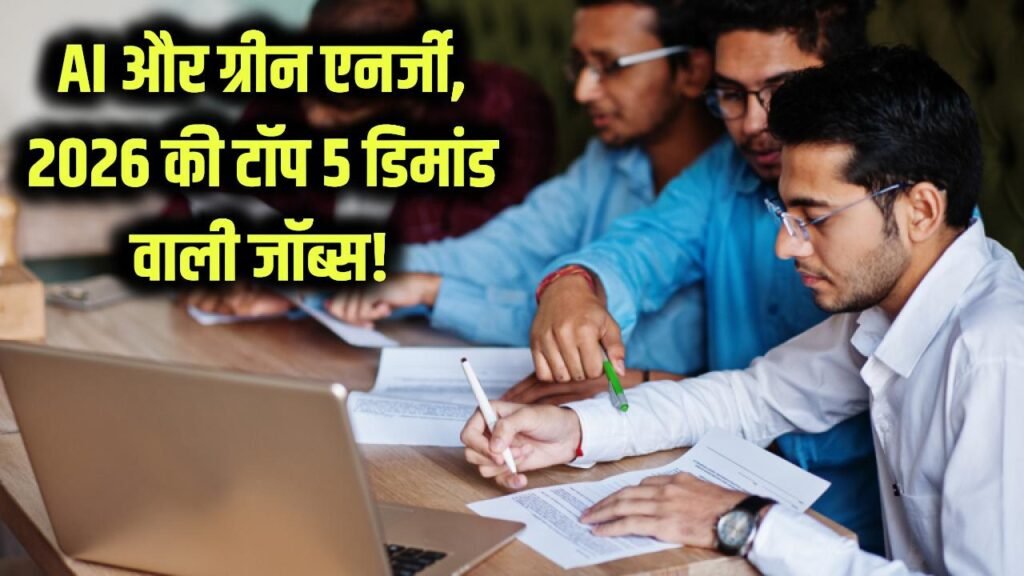 AI और ग्रीन एनर्जी का जलवा! 2026 में सबसे ज्यादा डिमांड रहने वाली 5 टॉप नौकरियां 1 AI और ग्रीन एनर्जी का जलवा! 2026 में सबसे ज्यादा डिमांड रहने वाली 5 टॉप नौकरियां
