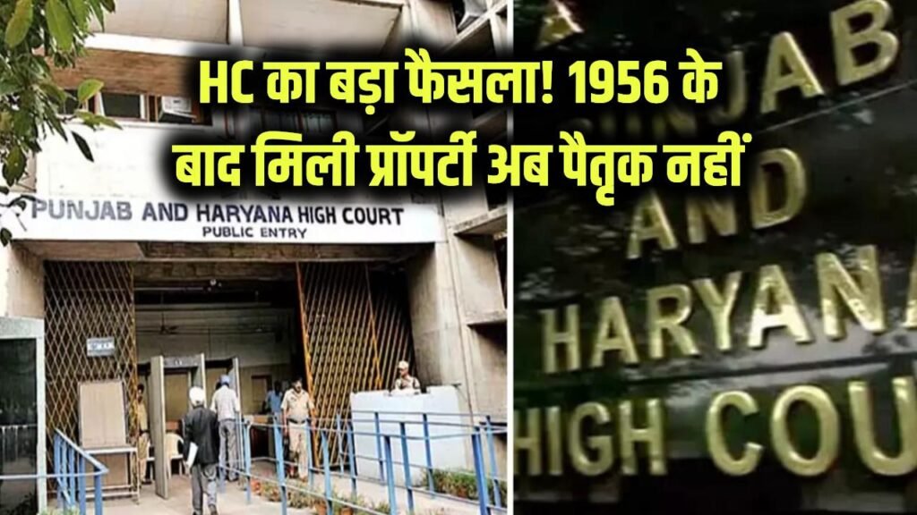 पंजाब-हरियाणा HC का ऐतिहासिक फैसला! अब 1956 के बाद मिली प्रॉपर्टी नहीं मानी जाएगी पैतृक संपत्ति 1 punjab and haryana hc inherited property after 1956 not ancestral