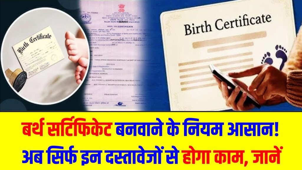Birth Certificate Rule: बर्थ सर्टिफिकेट बनवाने के नियम आसान! अब सिर्फ इन दस्तावेजों से होगा काम, खो गया हो तो भी मिलेगा समाधान
