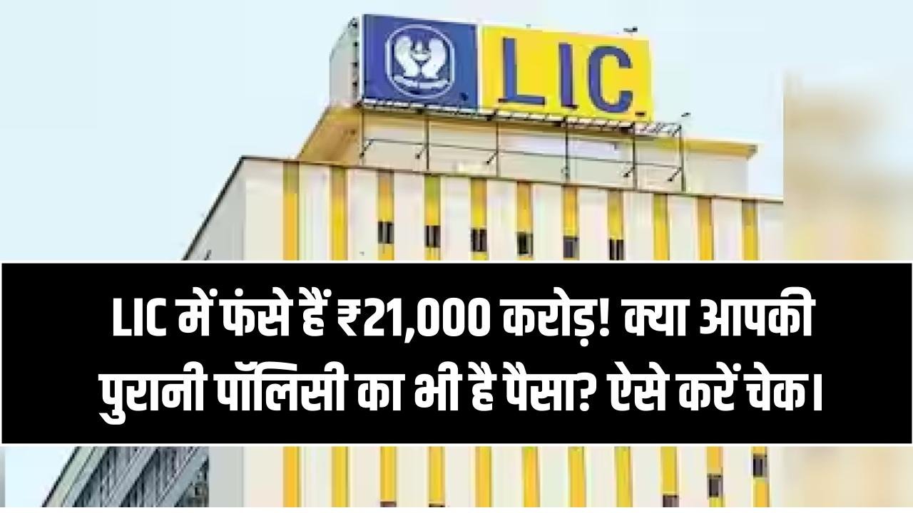 LIC में फंसे हैं ₹21,000 करोड़! क्या आपकी पुरानी पॉलिसी का भी है पैसा? घर बैठे 1 मिनट में ऑनलाइन ऐसे करें चेक।