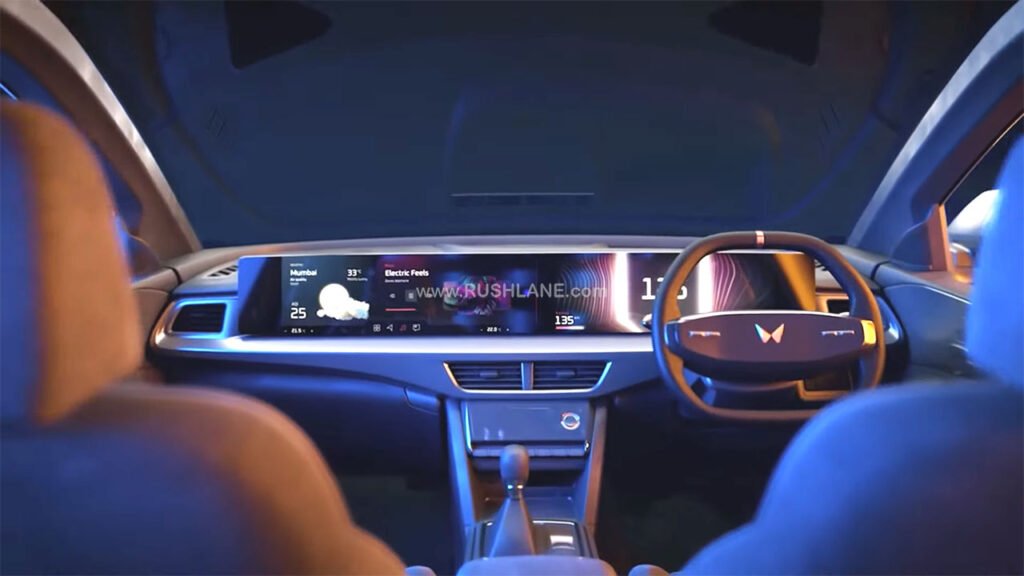 Interior of Mahindra XUV e8