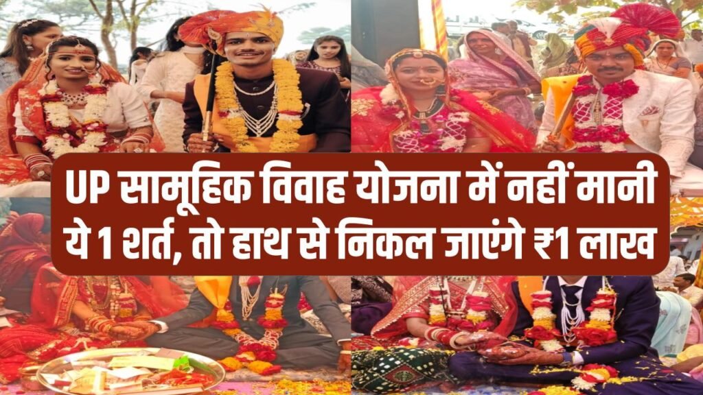 UP सामूहिक विवाह योजना: अगर नहीं मानी ये 1 शर्त, तो हाथ से निकल जाएंगे ₹1 लाख! आवेदन से पहले जरूर पढ़ें।
